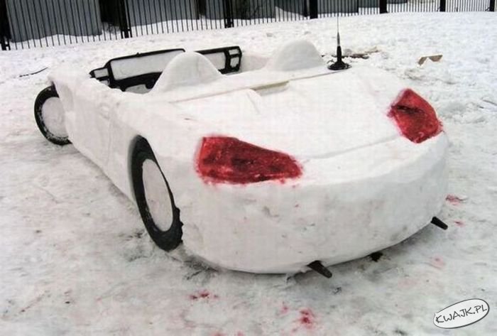 Śniegowe auto, dlaczego nie?