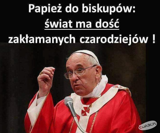 Papież z przesłaniem do biskupów