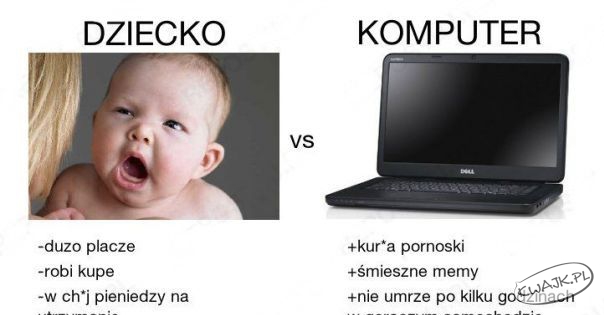 Dziecko vs. komputer