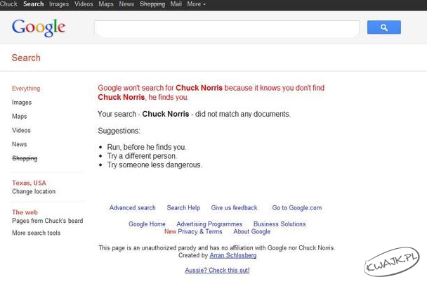 Nie szukasz Chucka Norrisa, to on znajdzie Ciebie
