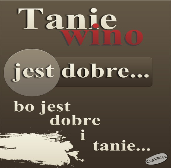 Tanie wino