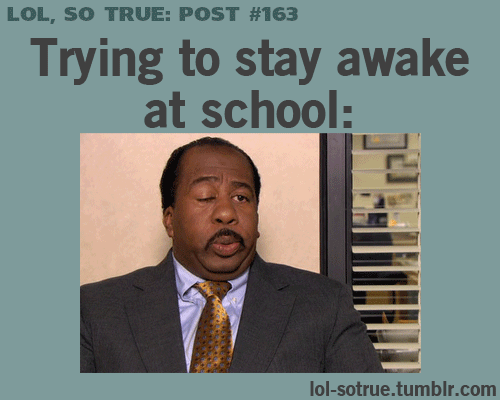 Kiedy próbujesz nie zasnąć w szkole