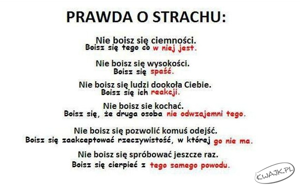 Prawda o strachu