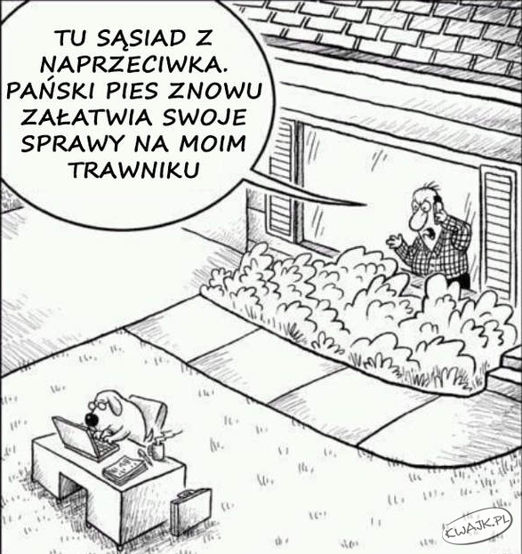 Załatwia swoje sprawy