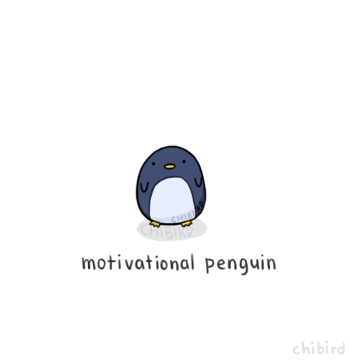 Motywujący pingwin
