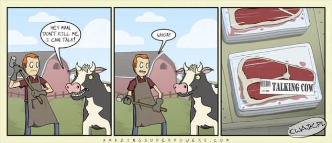 Gadająca krowa