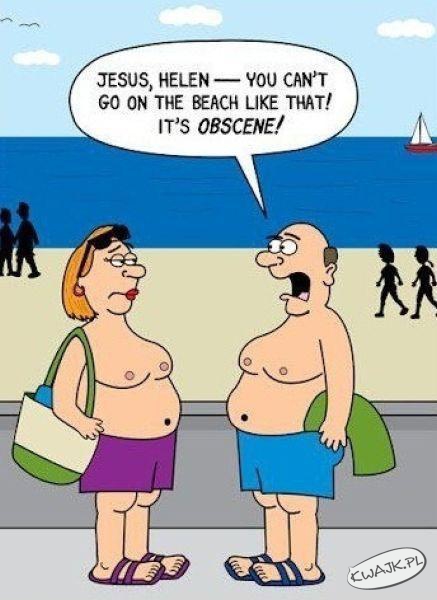 Nie możesz pójść tak na plażę