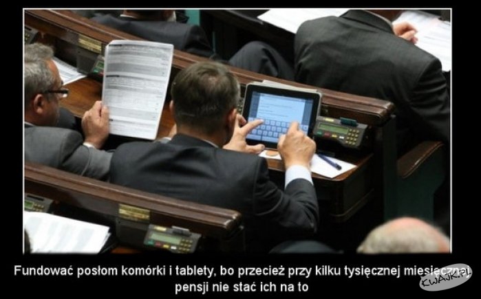 Tablety dla posłów