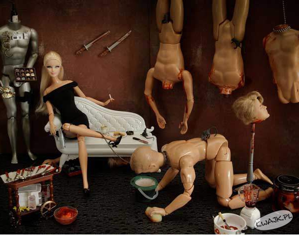 Barbie sadystka w zestawie z Kenem