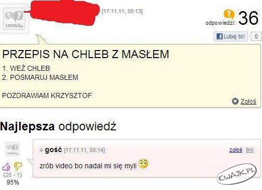 Męski przepis