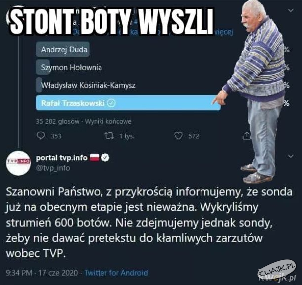 Wyniki sondy TVP.info trochę nie po myśli założycieli