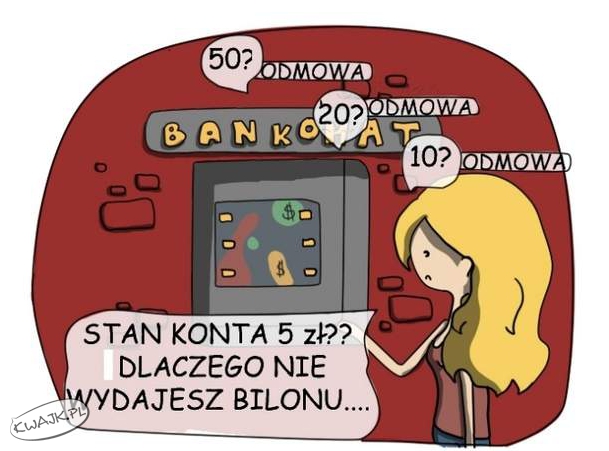 Bilon w bankomacie