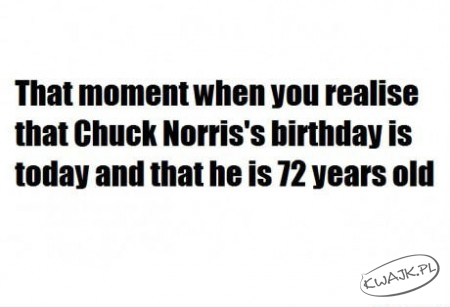 Urodziny Chucka Norrisa