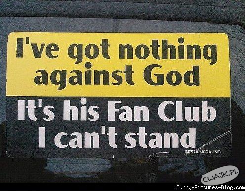 Nie mam nic przeciwko Bogu