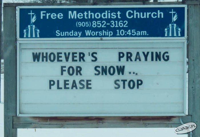 Modlitwa o śnieg