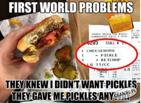 Problem z fast foodami