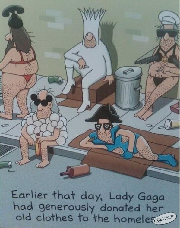 Lady Gaga oddała swoje stroje bezdomnym
