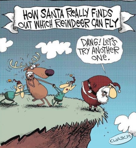 Jak Mikołaj sprawdzał, które renifery latają