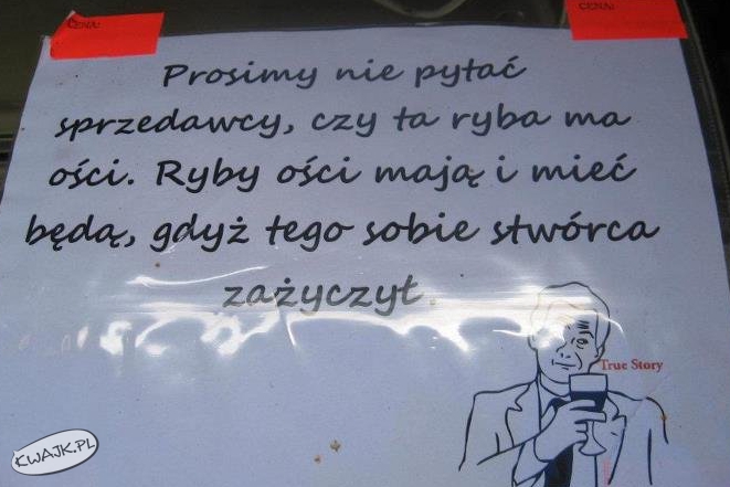 Zirytowany sprzedawca